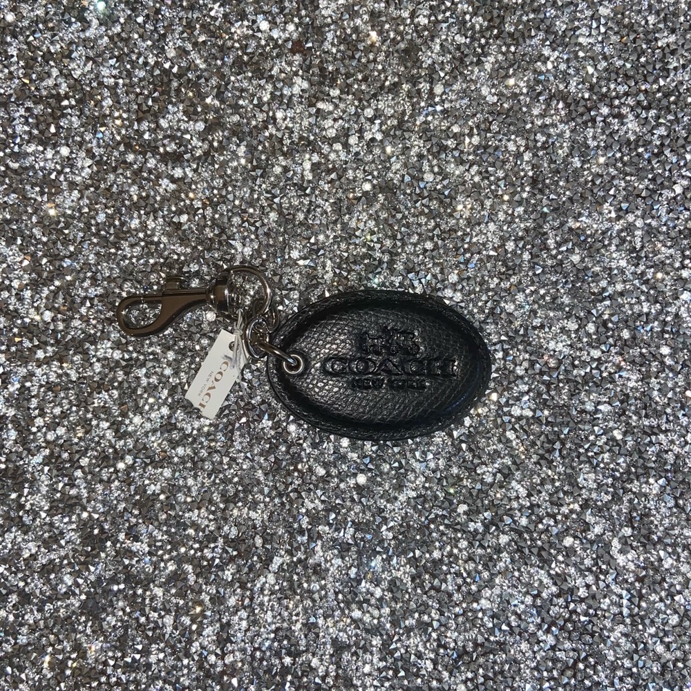 Coach Leather Keychain